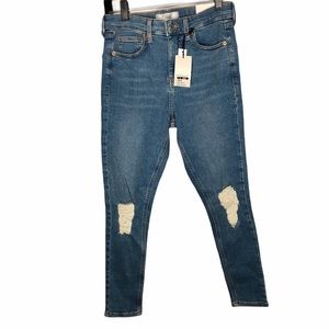Topshop Jamie High Waisted Ankle Grazer Jeans